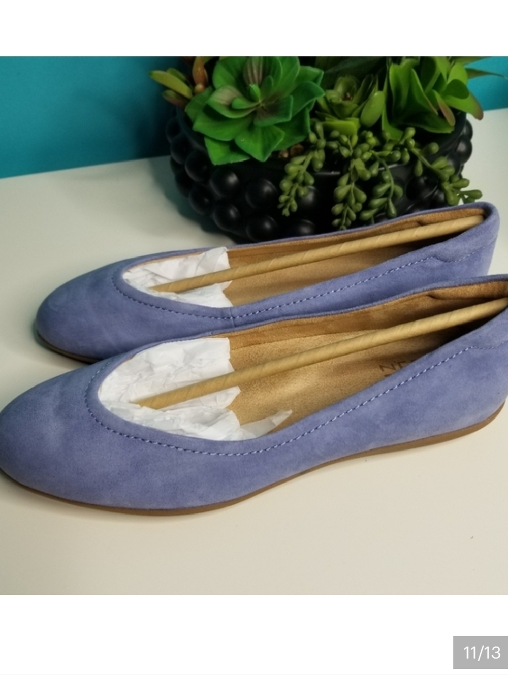 Naturalizer Vivienne Ballet Flat Violet Sky Lavender - Picture 10 of 13